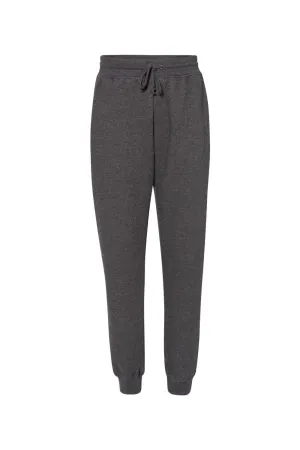 Badger Womens Athletic Fleece Jogger Sweatpants w/ Pockets - Charcoal Grey Clothing Badger