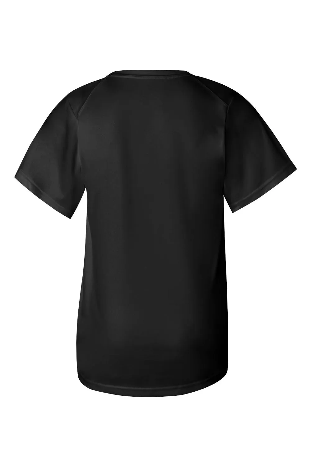Badger Youth B-Core Moisture Wicking Short Sleeve Crewneck T-Shirt - Black Clothing Badger
