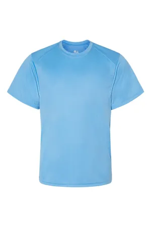Badger Youth B-Core Moisture Wicking Short Sleeve Crewneck T-Shirt - Columbia Blue Clothing Badger