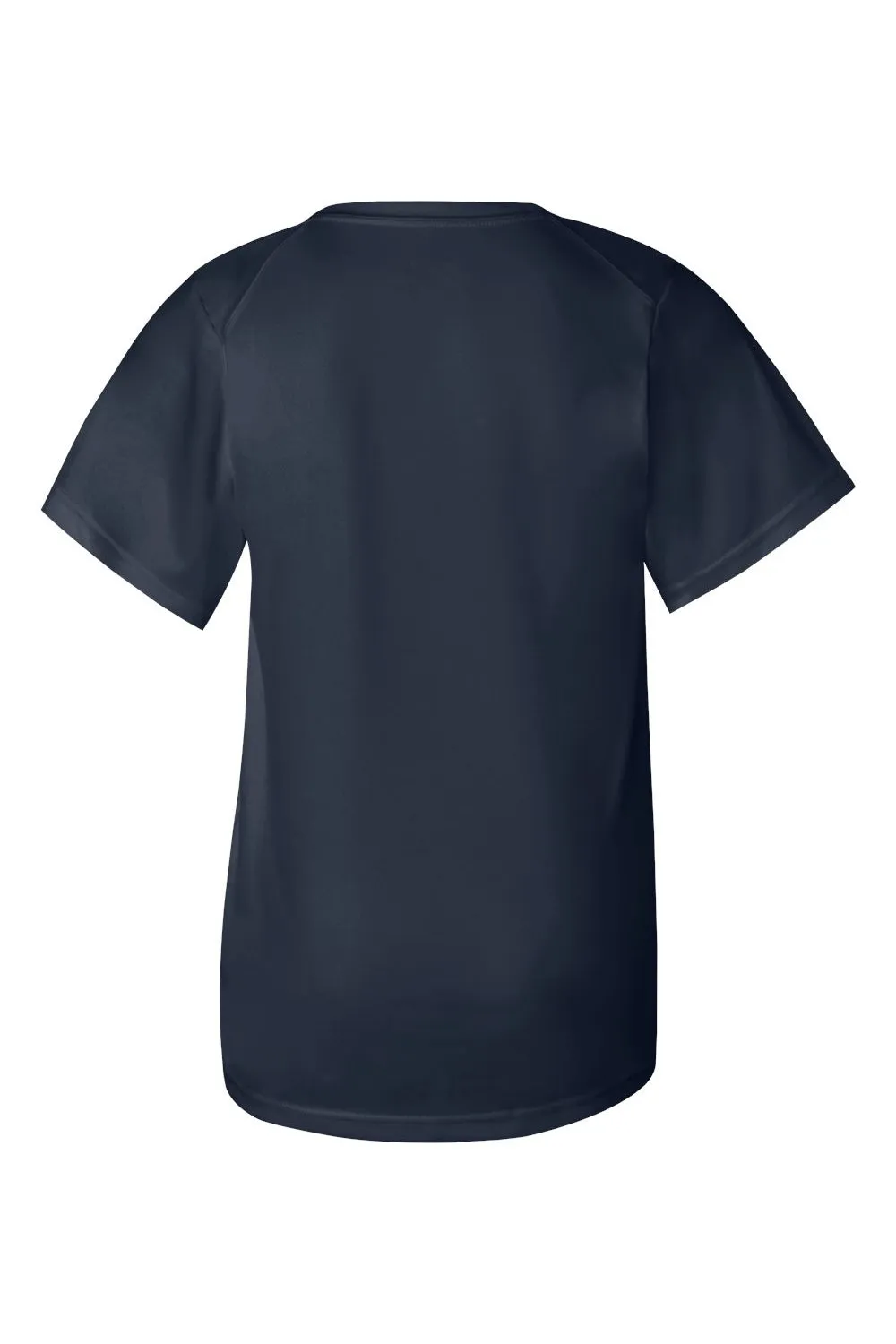 Badger Youth B-Core Moisture Wicking Short Sleeve Crewneck T-Shirt - Navy Blue Clothing Badger