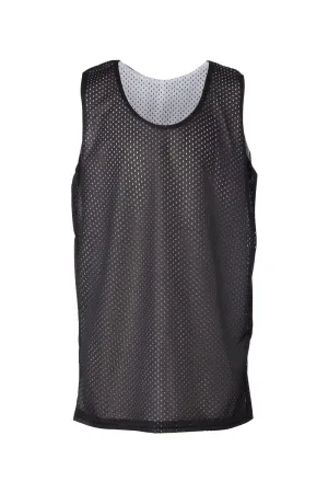 Badger Youth Pro Mesh Reversible Tank Top - Black/White Clothing Badger