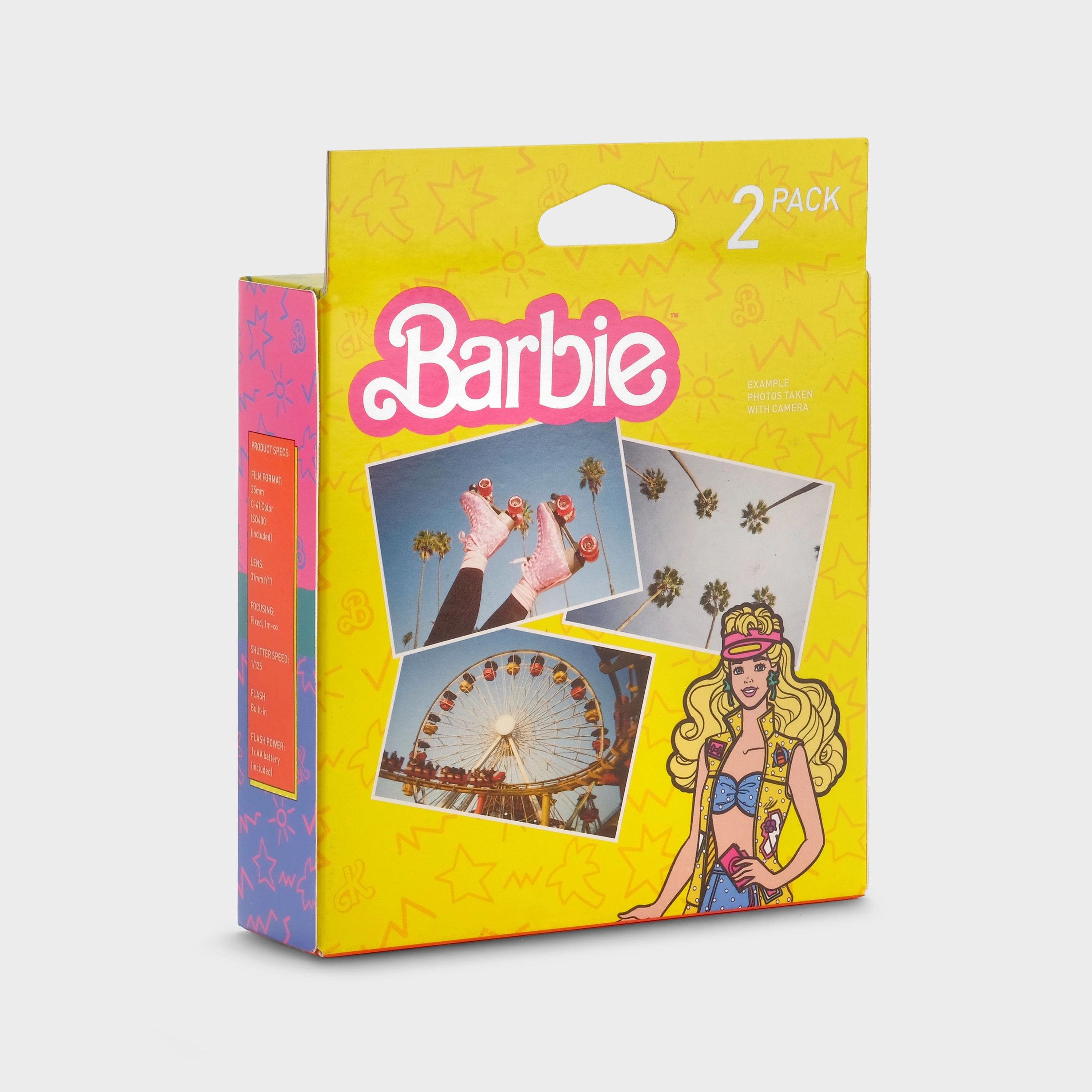 Barbie & Ken Preloaded 35mm Film Simple-Use Cameras (Double Pack)