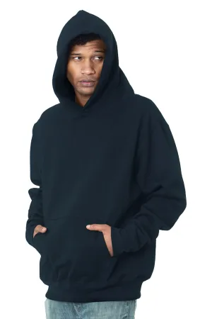 Bayside Mens Sniper Hooded Sweatshirt Hoodie w/ Pouch Pocket - Navy Blue