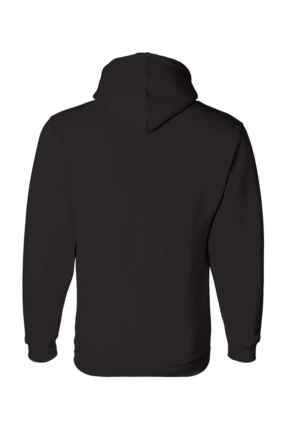 Bayside Mens USA Made Hooded Sweatshirt Hoodie w/ Pouch Pocket - Black