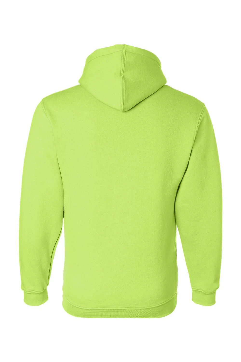 Bayside Mens USA Made Hooded Sweatshirt Hoodie w/ Pouch Pocket - Lime Green