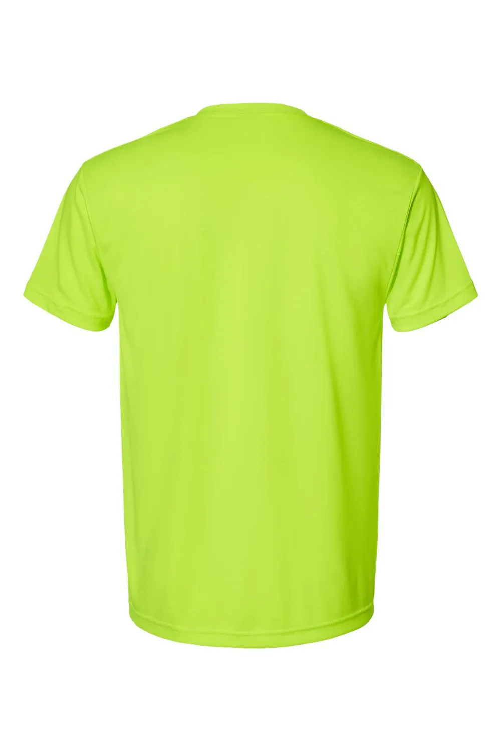 Bayside Mens USA Made Performance Short Sleeve Crewneck T-Shirt - Lime Green
