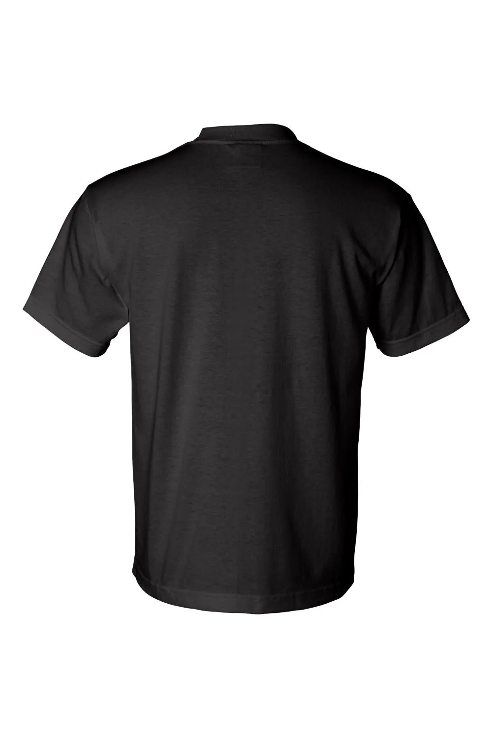Bayside Mens USA Made Short Sleeve Crewneck T-Shirt - Black