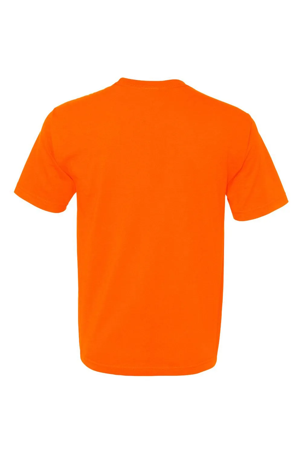 Bayside Mens USA Made Short Sleeve Crewneck T-Shirt - Bright Orange