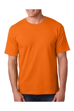 Bayside Mens USA Made Short Sleeve Crewneck T-Shirt - Bright Orange