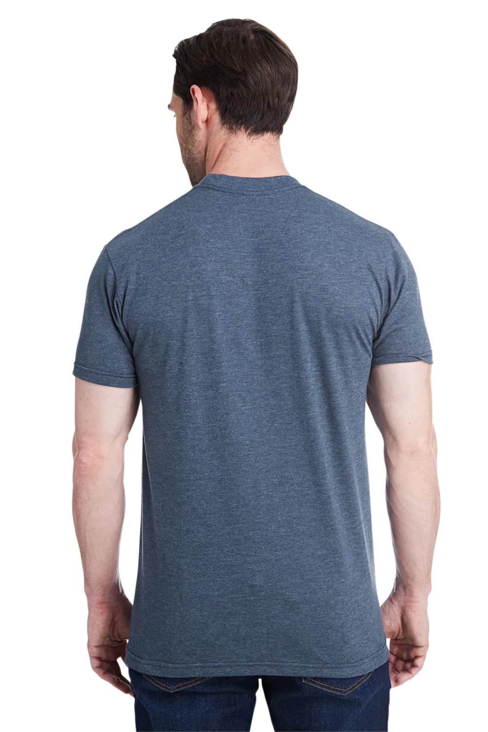 Bayside Mens USA Made Short Sleeve Crewneck T-Shirt - Dark Grey