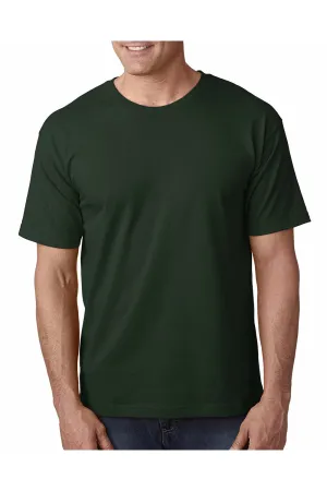 Bayside Mens USA Made Short Sleeve Crewneck T-Shirt - Hunter Green