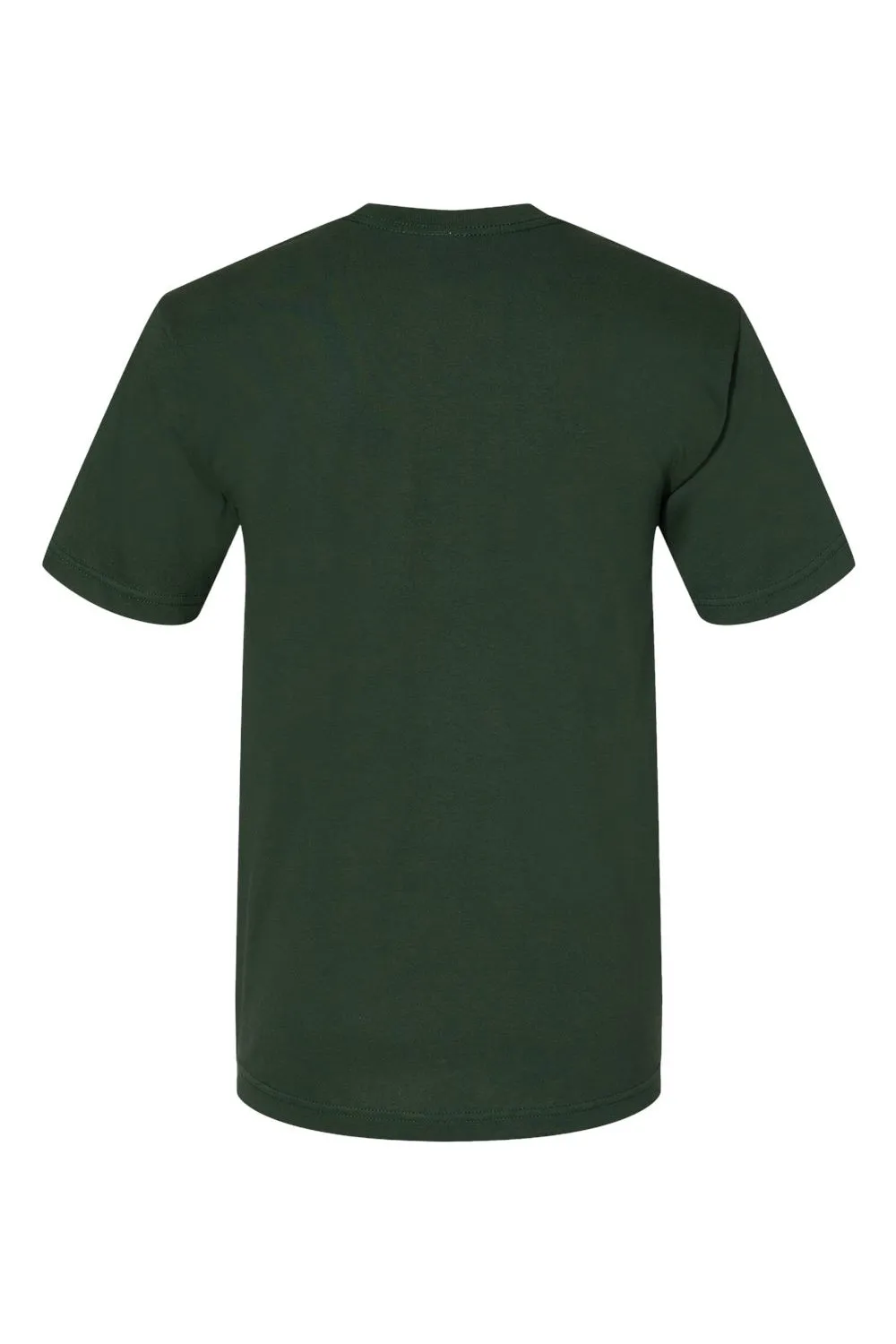 Bayside Mens USA Made Short Sleeve Crewneck T-Shirt - Hunter Green