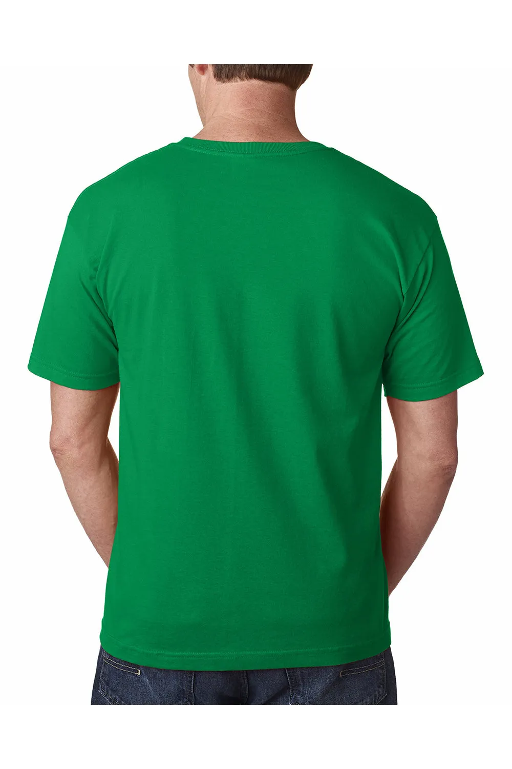 Bayside Mens USA Made Short Sleeve Crewneck T-Shirt - Irish Kelly Green