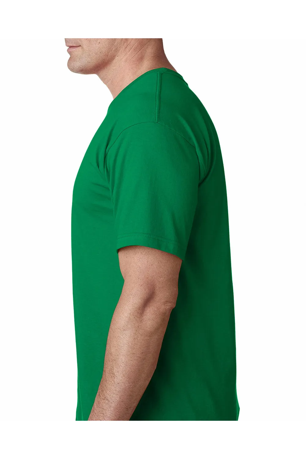 Bayside Mens USA Made Short Sleeve Crewneck T-Shirt - Irish Kelly Green