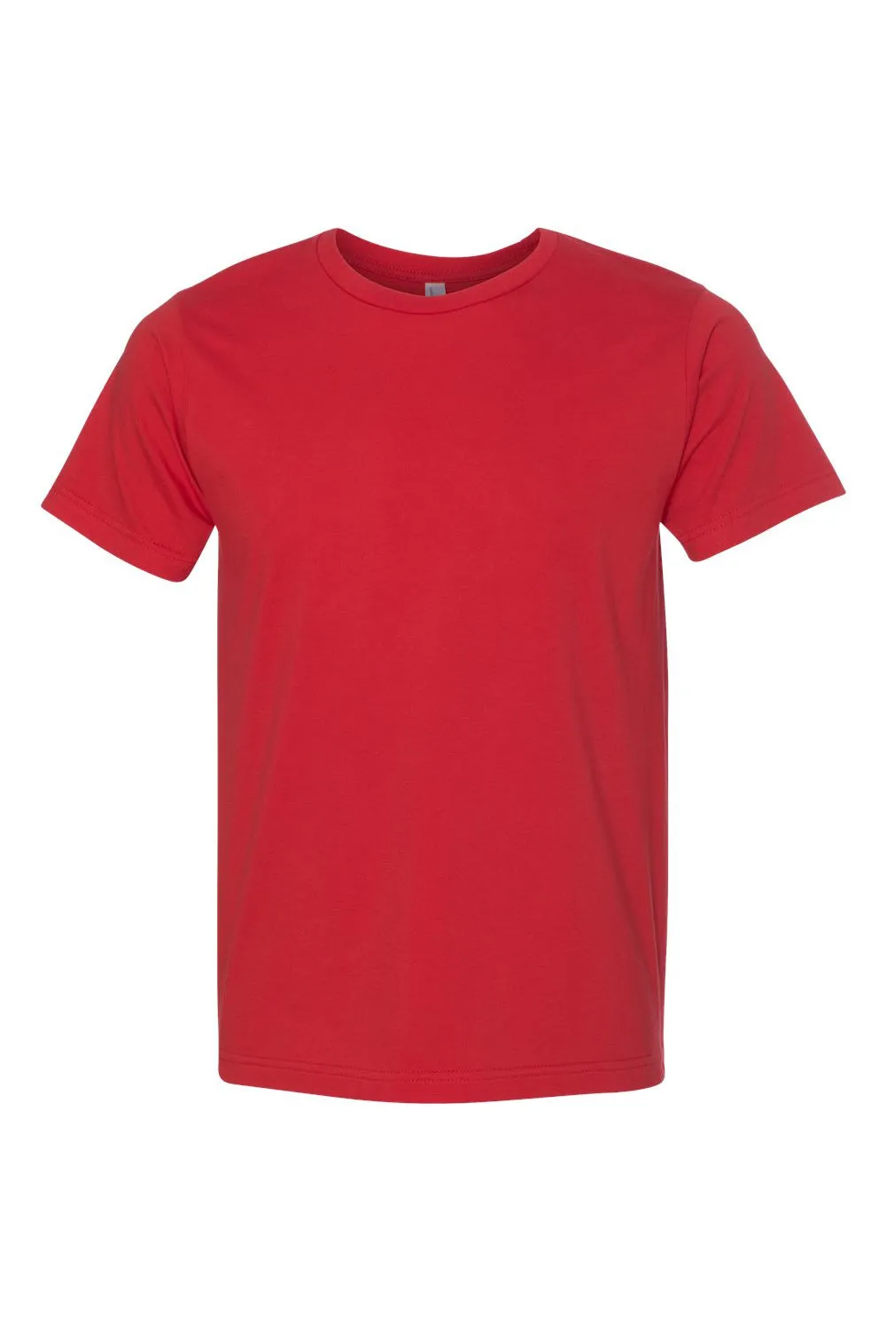Bayside Mens USA Made Short Sleeve Crewneck T-Shirt - Red