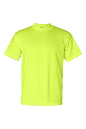 Bayside Mens USA Made Short Sleeve Crewneck T-Shirt - Safety Green