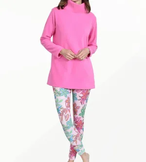 Bayside Tight Leggings In Pink Vinca