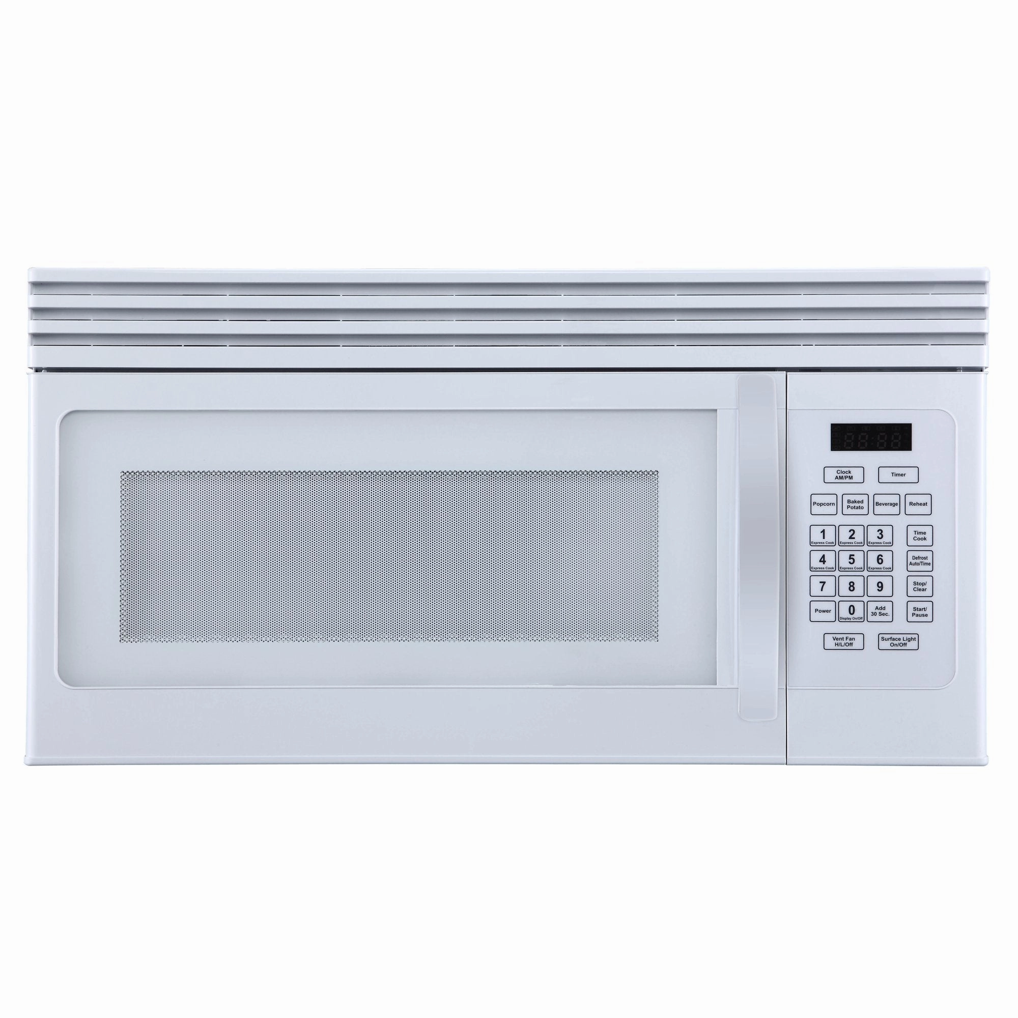 Black Decker EM044KJN 1.6-Cu. Ft. Over-the-Range Microwave with Top Mount Air Recirculation Vent,