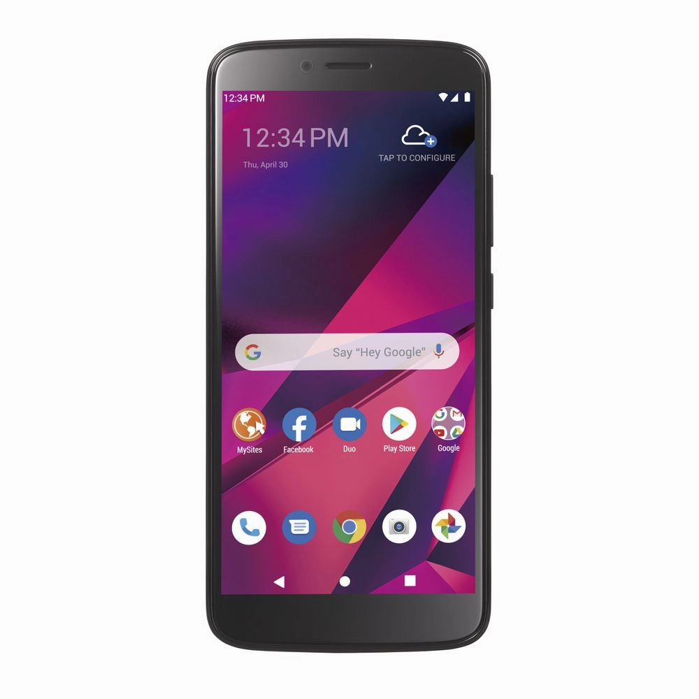 Blu Stblb110dcp Straight Talk Blu View Mega, 32GB Black - Prepaid Smartphone Cell Phone