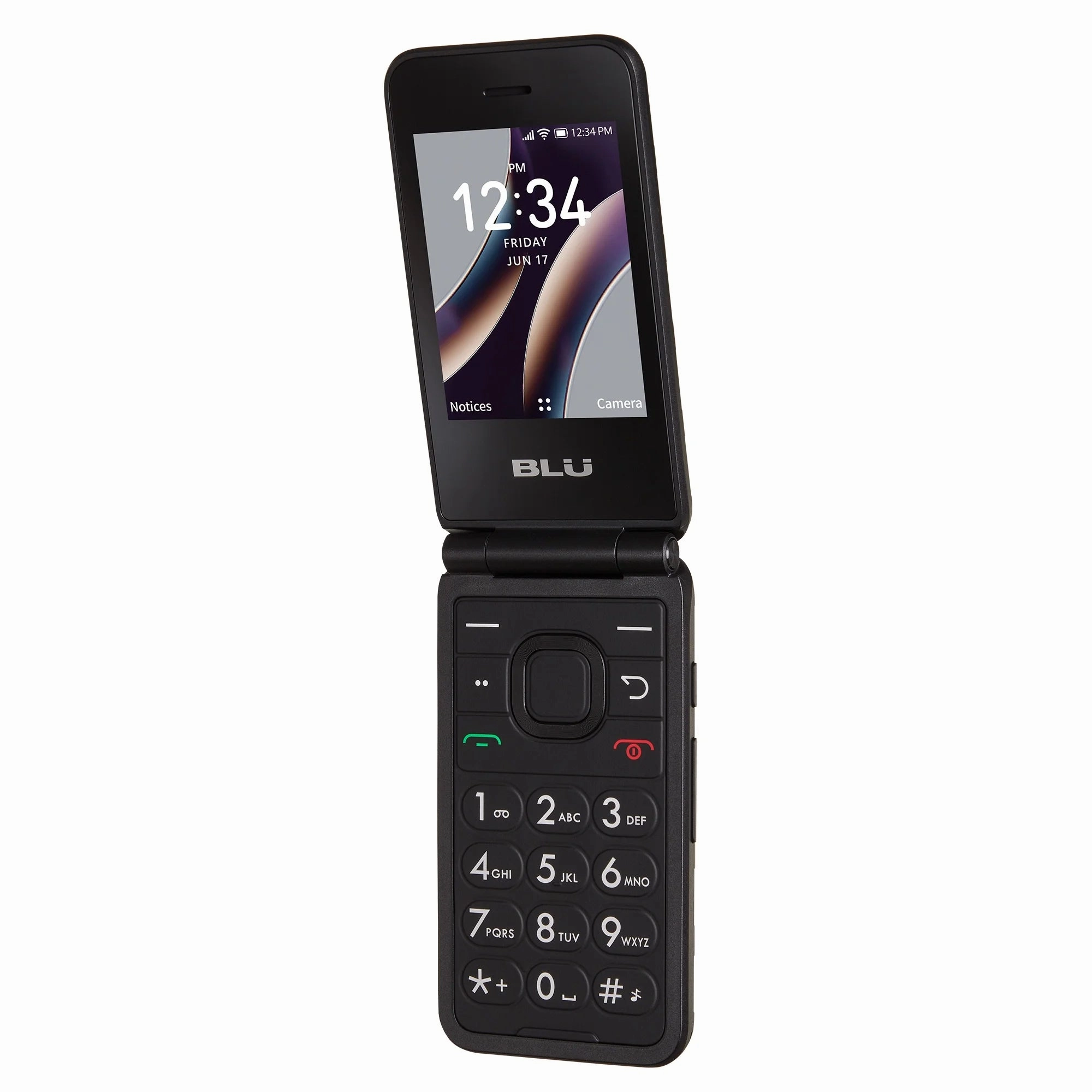 BLU WFMBLB300VCPWP Flex 1.8'' 4G LTE 1GB RAM 8GB Storage 1.3 GHz Processor Speed Family Mobile Prepaid Phone, Black