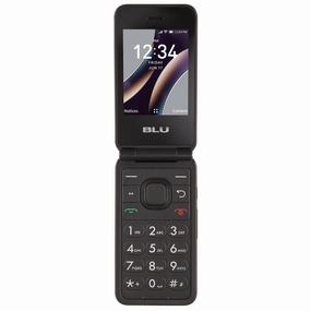 BLU WFMBLB300VCPWP Flex 1.8'' 4G LTE 1GB RAM 8GB Storage 1.3 GHz Processor Speed Family Mobile Prepaid Phone, Black Cell Phone