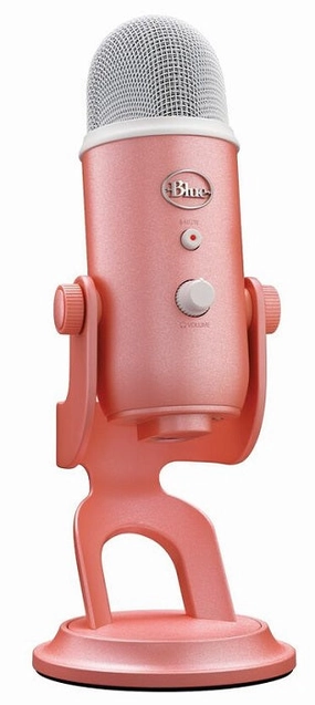 Blue Microphones Yeti Pink Dawn Premium Microphone noise cancelling headphones, bluetooth earbuds