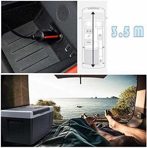 BougeRV 12V/24V DC Power Cord for Car Freezer Portable Refrigerator
