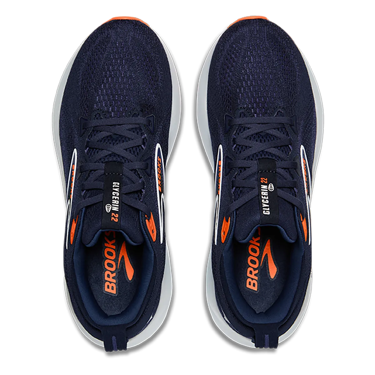 Brooks Glycerin 22 Peacoat - Blue Ribbon - Orange