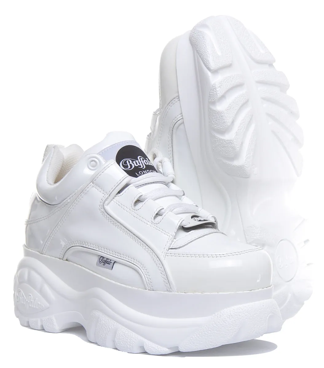Buffalo 1339-14 2.0 In White Patent For Womens Shoes Buffalo