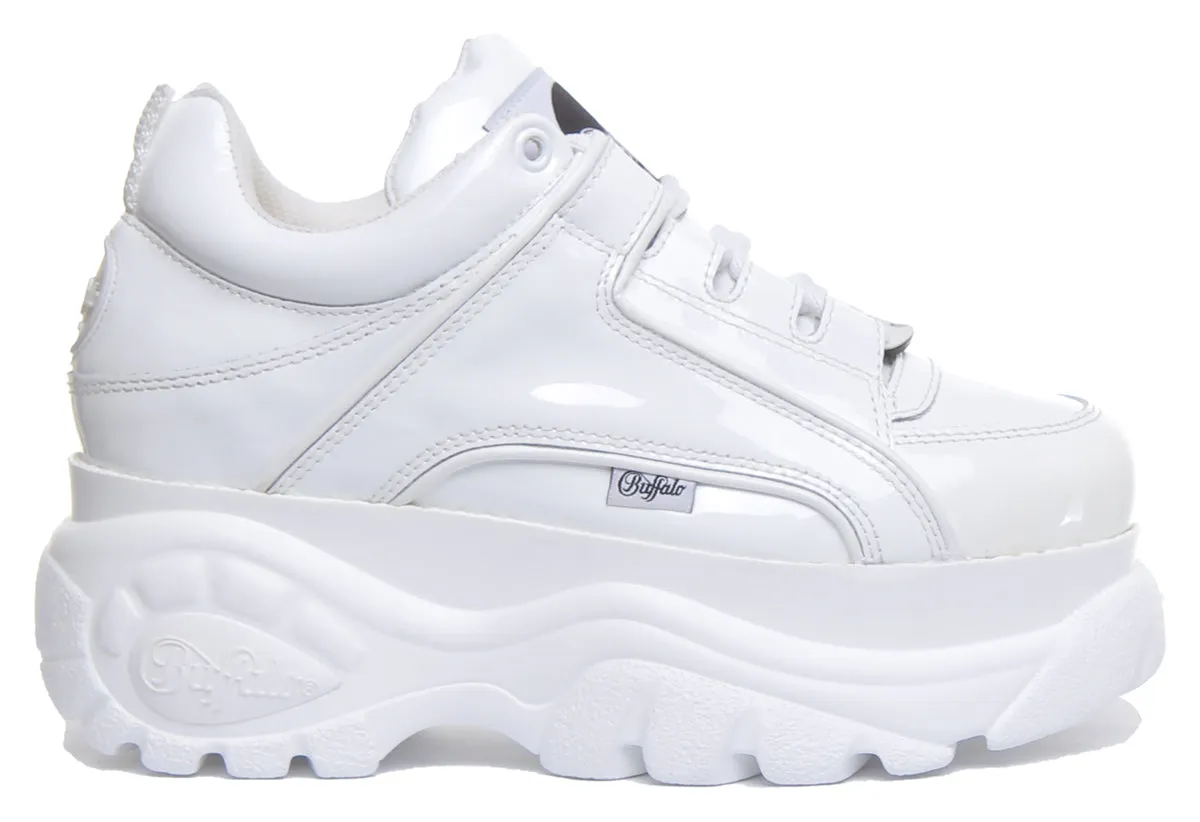 Buffalo 1339-14 2.0 In White Patent For Womens Shoes Buffalo