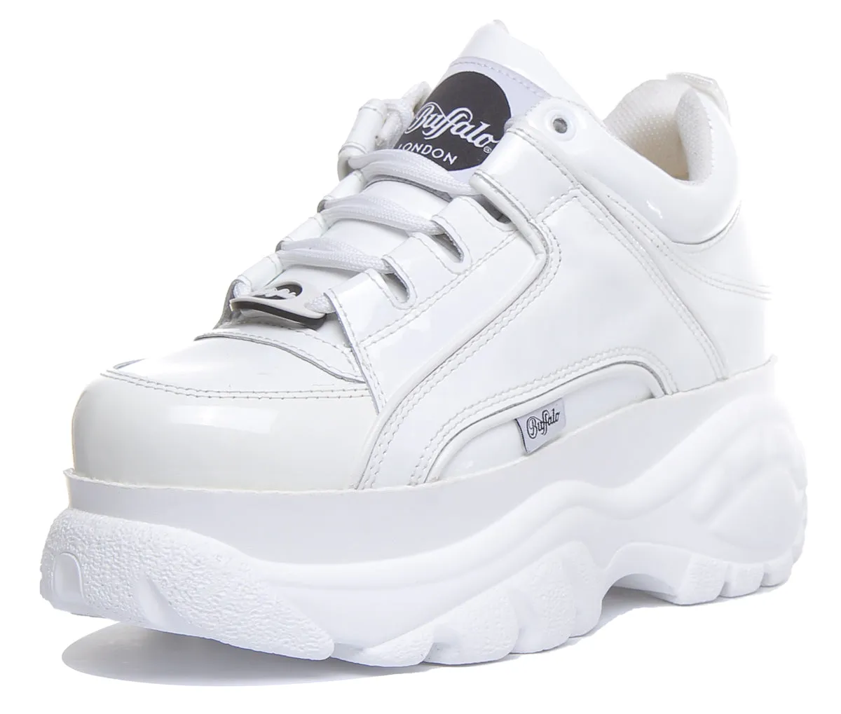 Buffalo 1339-14 2.0 In White Patent For Womens Shoes Buffalo