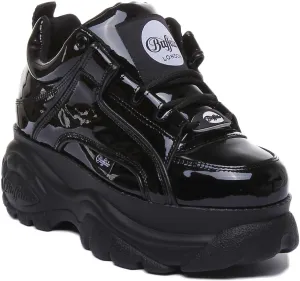 Buffalo 1339-14 In Black Patent Shoes Buffalo