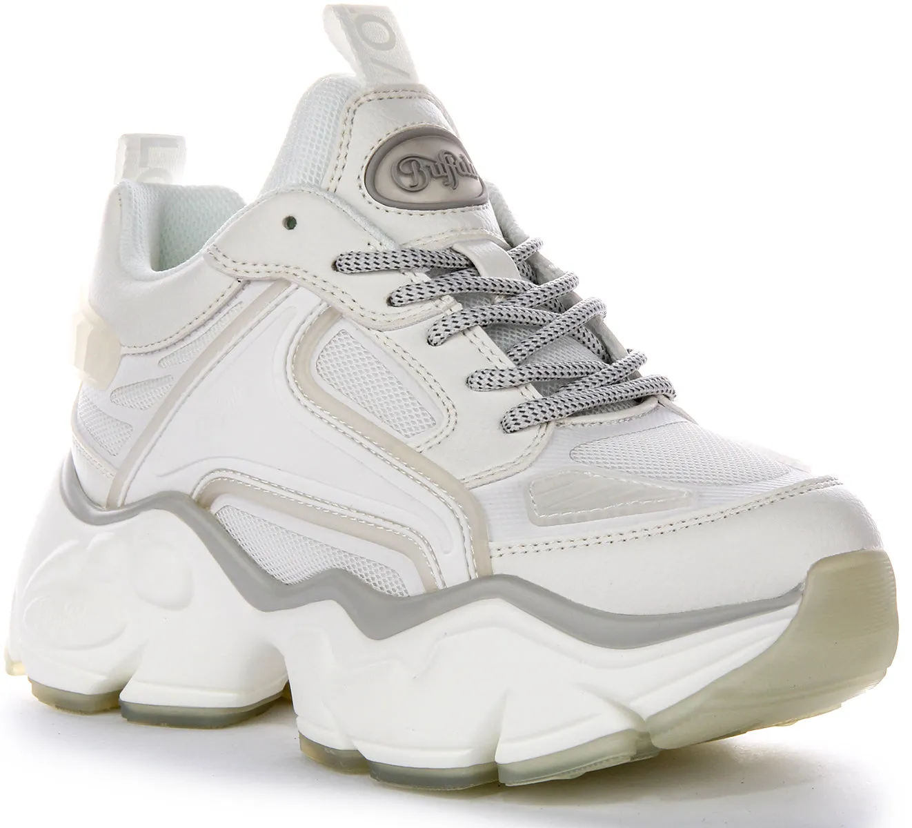 Buffalo Binary Athena In White For Women Shoes Buffalo