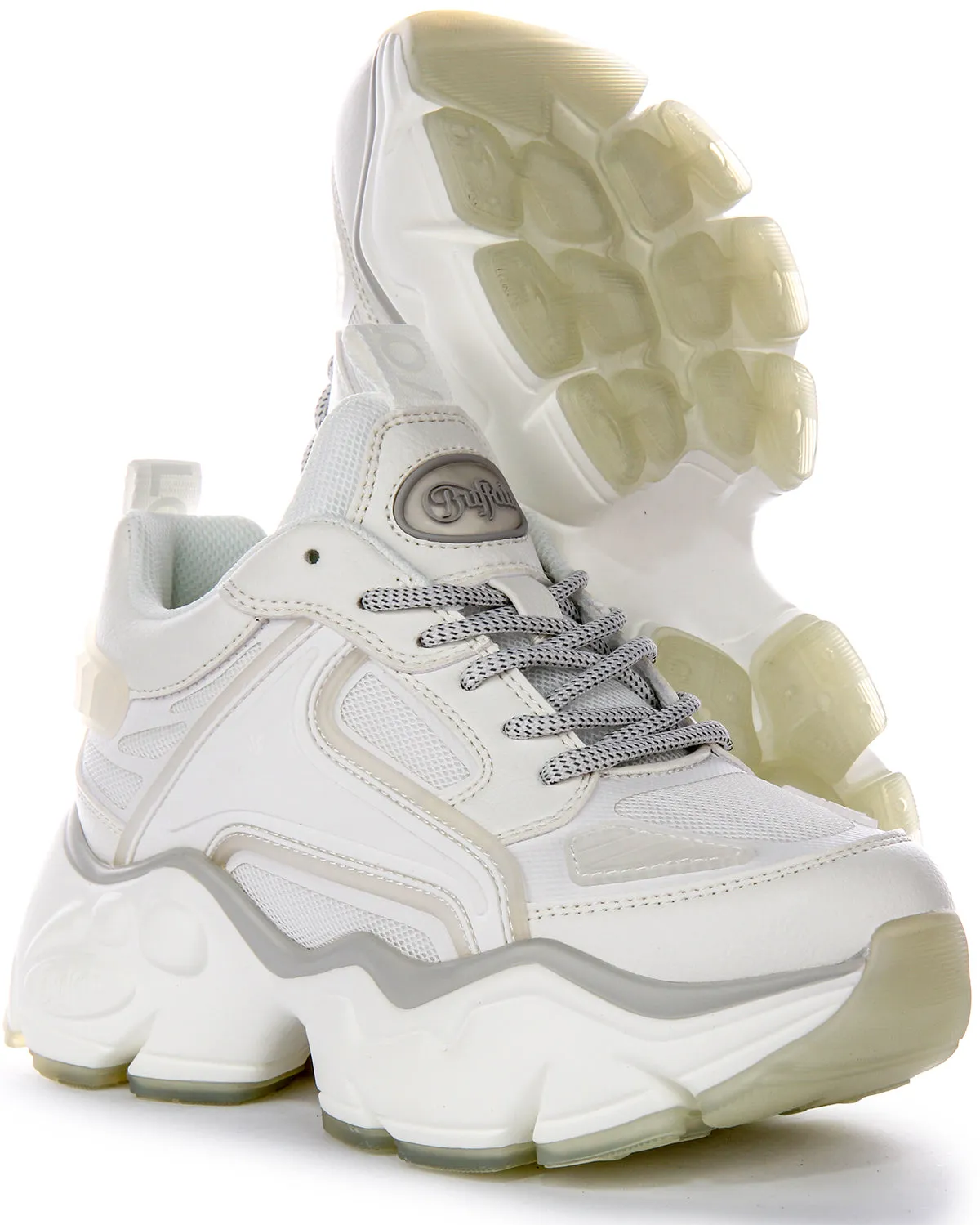 Buffalo Binary Athena In White For Women Shoes Buffalo