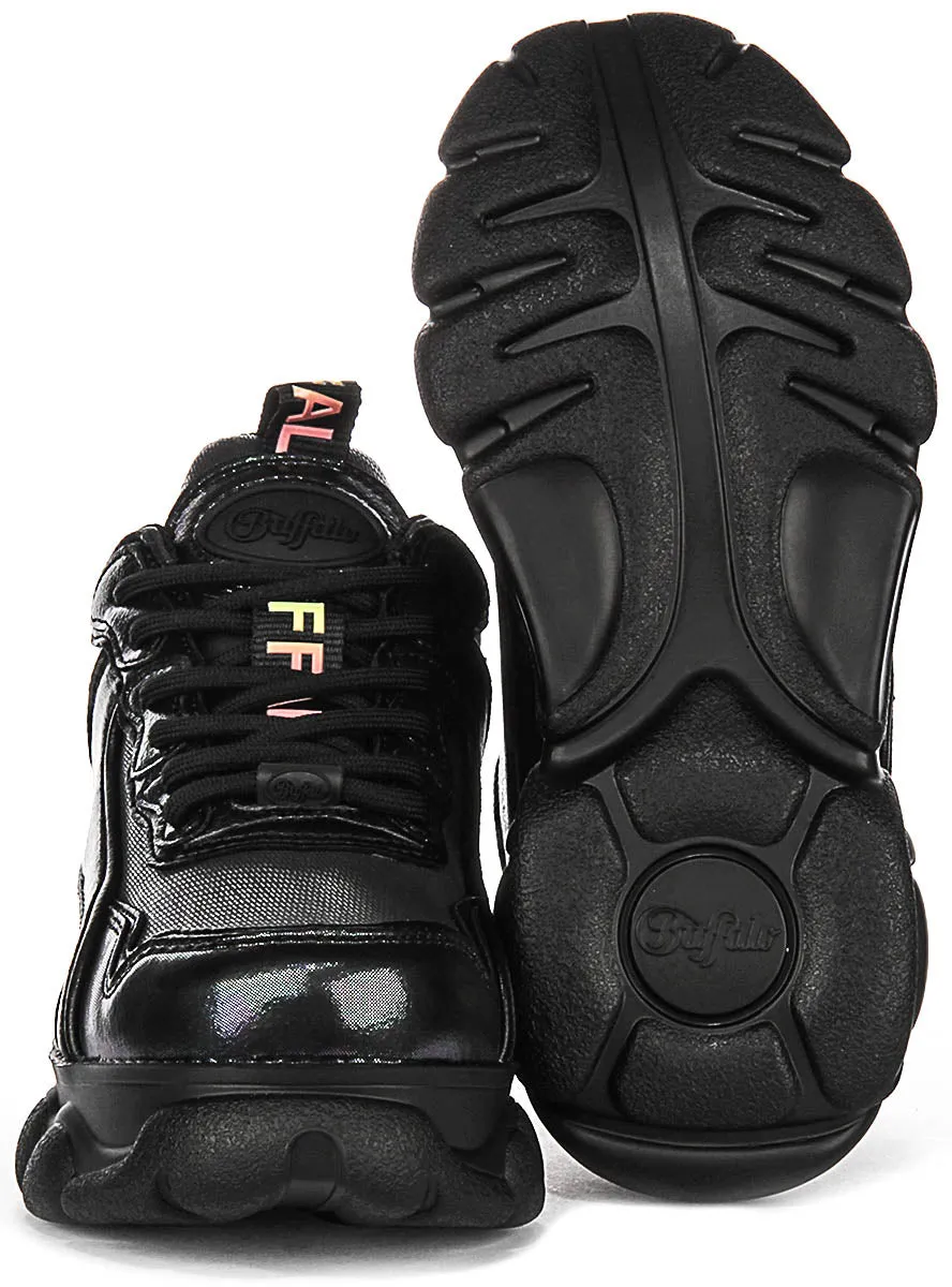 Buffalo Cld Chai In Black Shiny For Women Shoes Buffalo