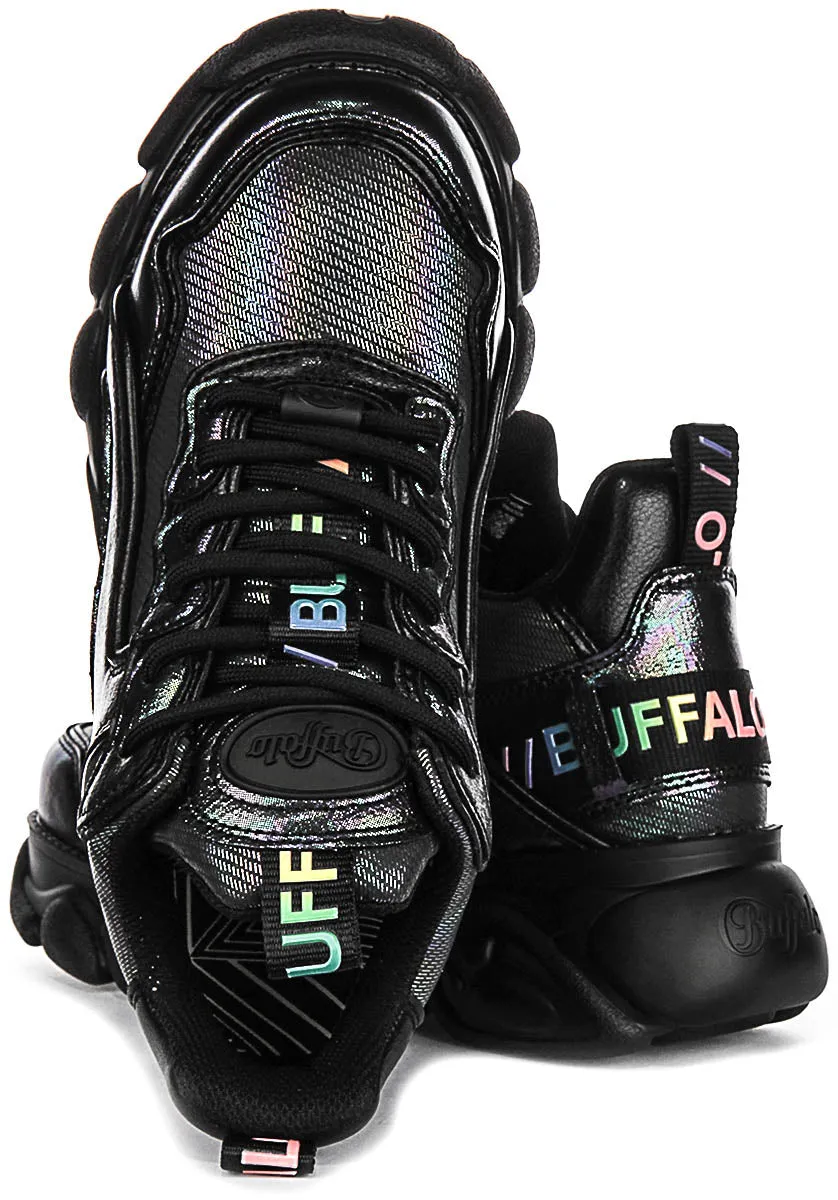 Buffalo Cld Chai In Black Shiny For Women Shoes Buffalo