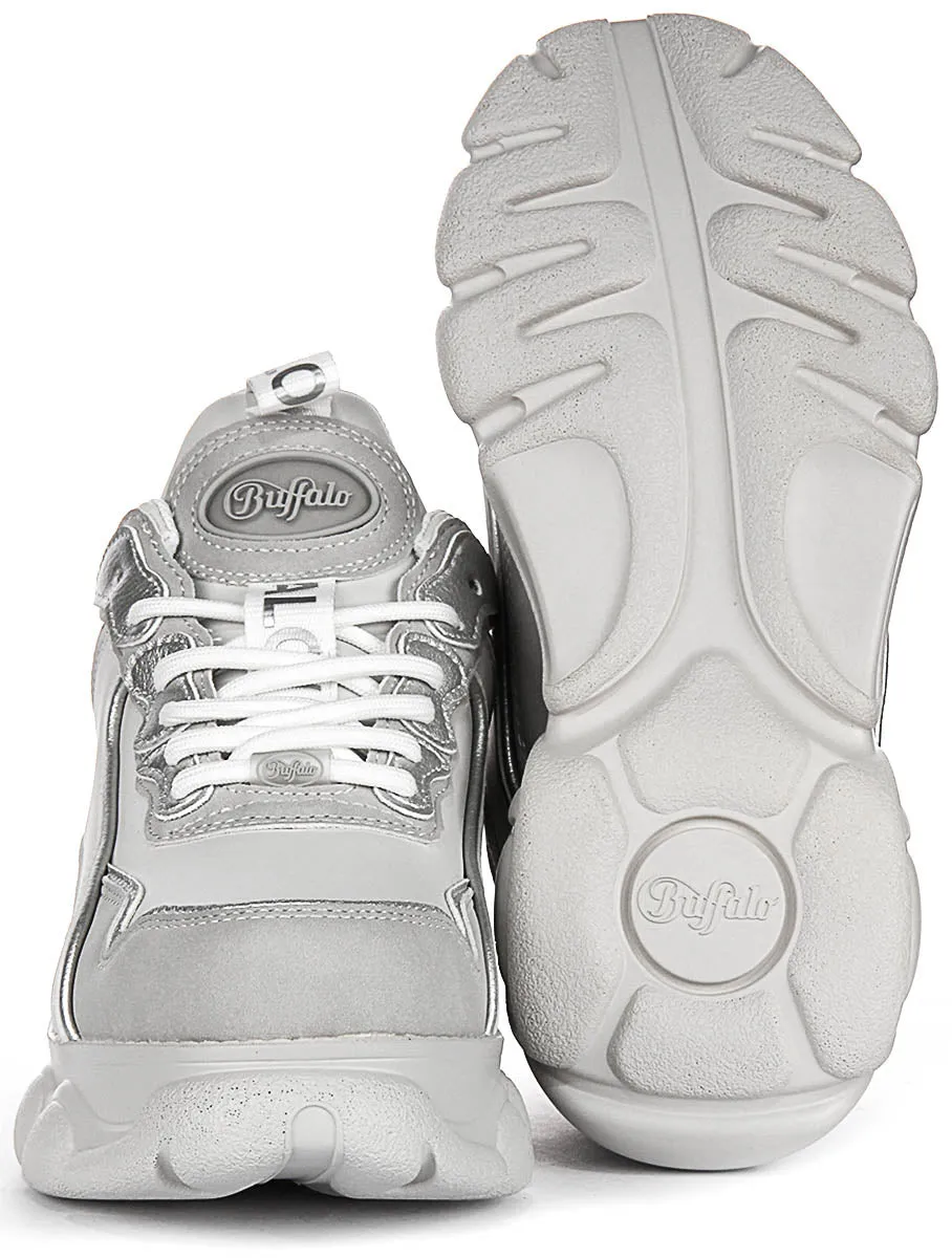 Buffalo Cld Chai In Grey Silver For Women Shoes Buffalo