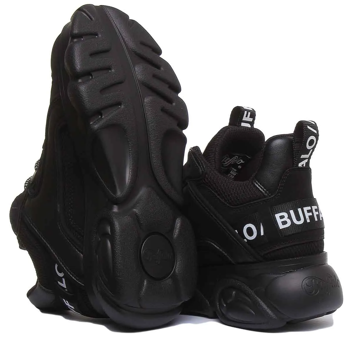 Buffalo Cld Chai Platform Boots In Black Shoes Buffalo