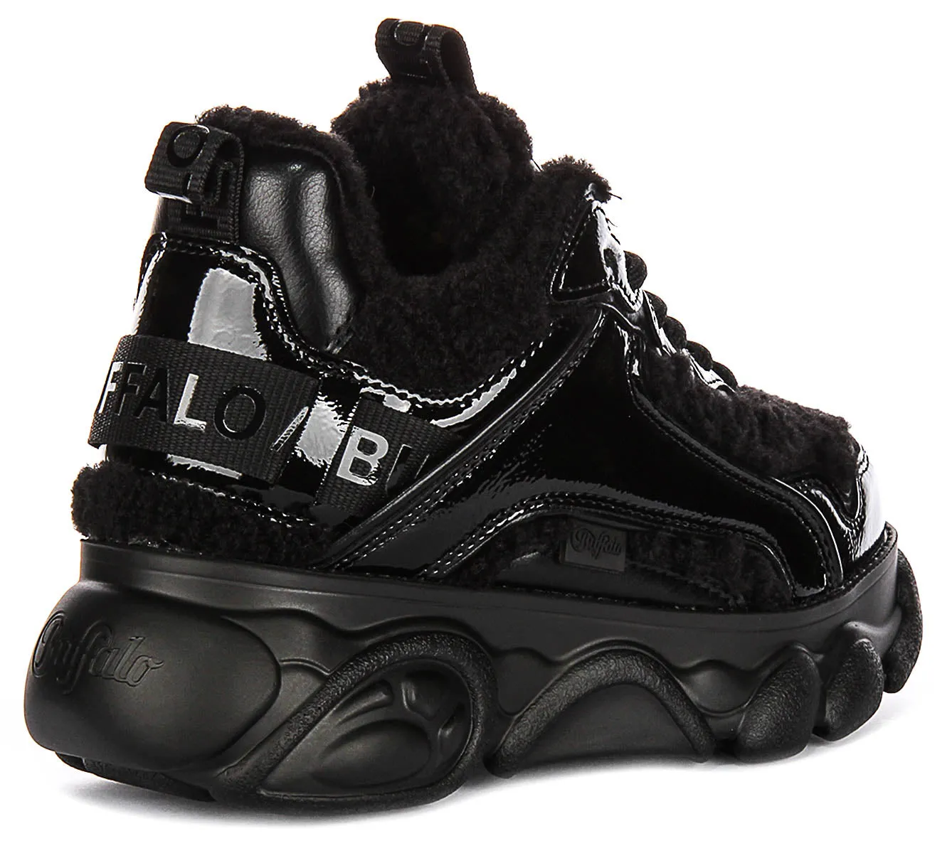 Buffalo Cld Chai Warm In Black Patent For Women Shoes Buffalo