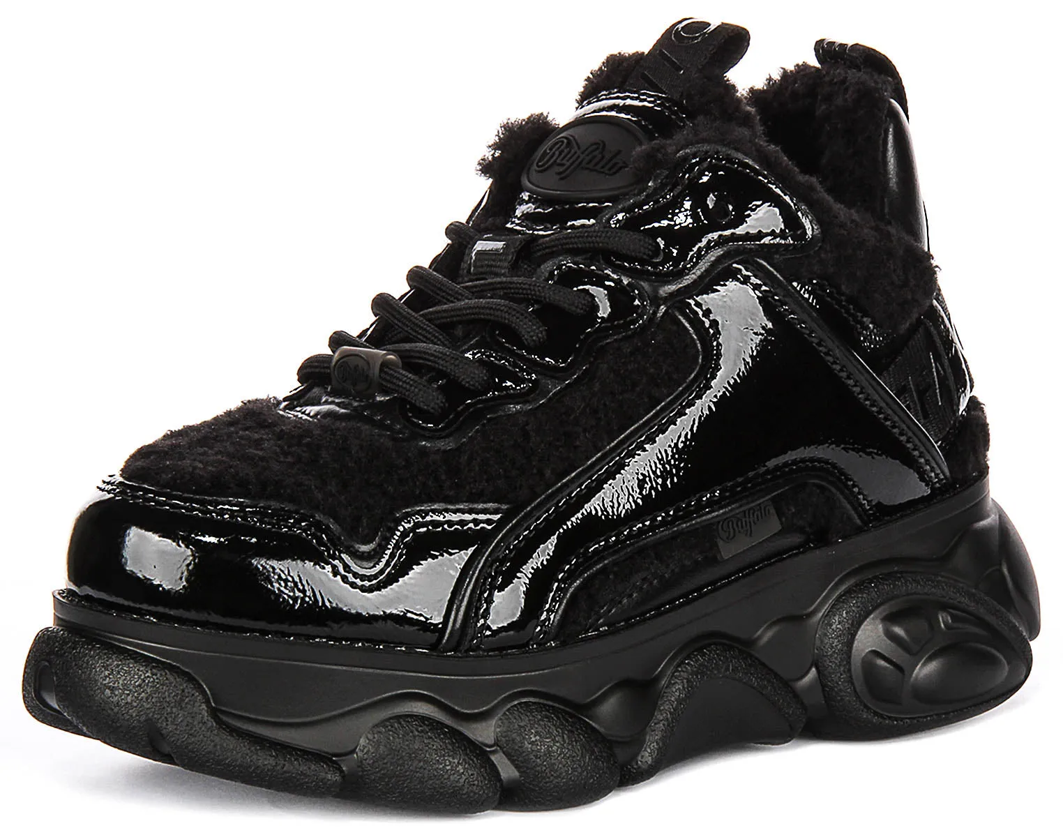Buffalo Cld Chai Warm In Black Patent For Women Shoes Buffalo