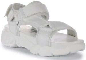 Buffalo Cld Tec Sandal In White For Women Shoes Buffalo