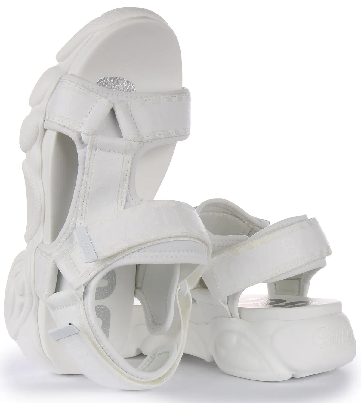Buffalo Cld Tec Sandal In White For Women Shoes Buffalo