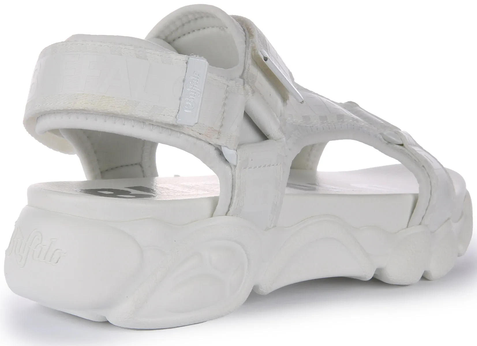 Buffalo Cld Tec Sandal In White For Women Shoes Buffalo