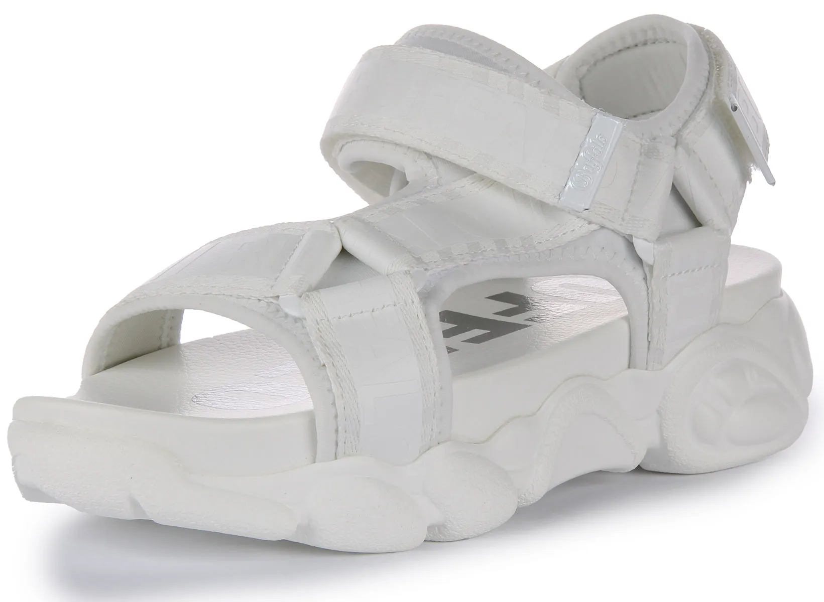 Buffalo Cld Tec Sandal In White For Women Shoes Buffalo