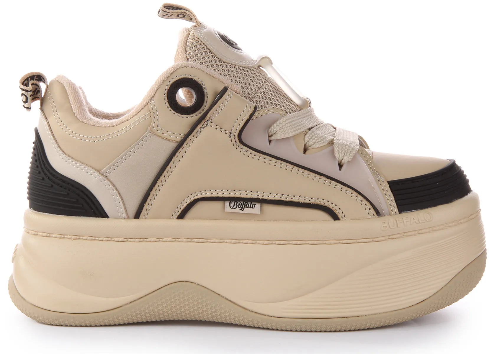Buffalo Orcus Sk8 In Cream For Women Shoes Buffalo