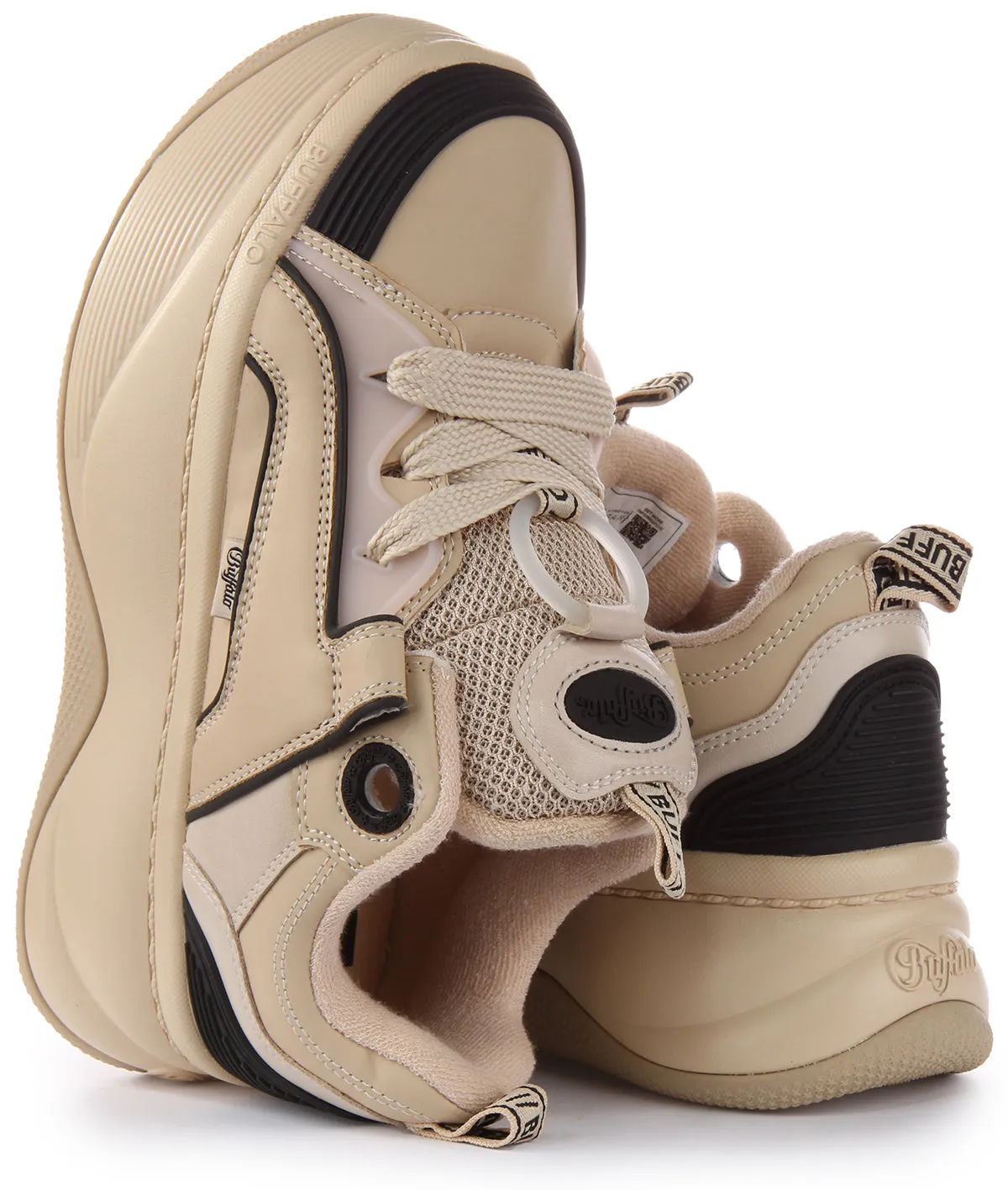 Buffalo Orcus Sk8 In Cream For Women Shoes Buffalo