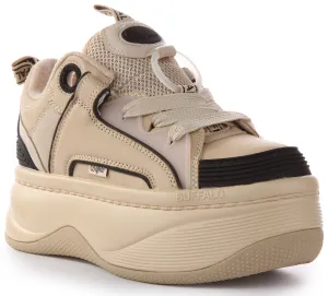 Buffalo Orcus Sk8 In Cream For Women Shoes Buffalo