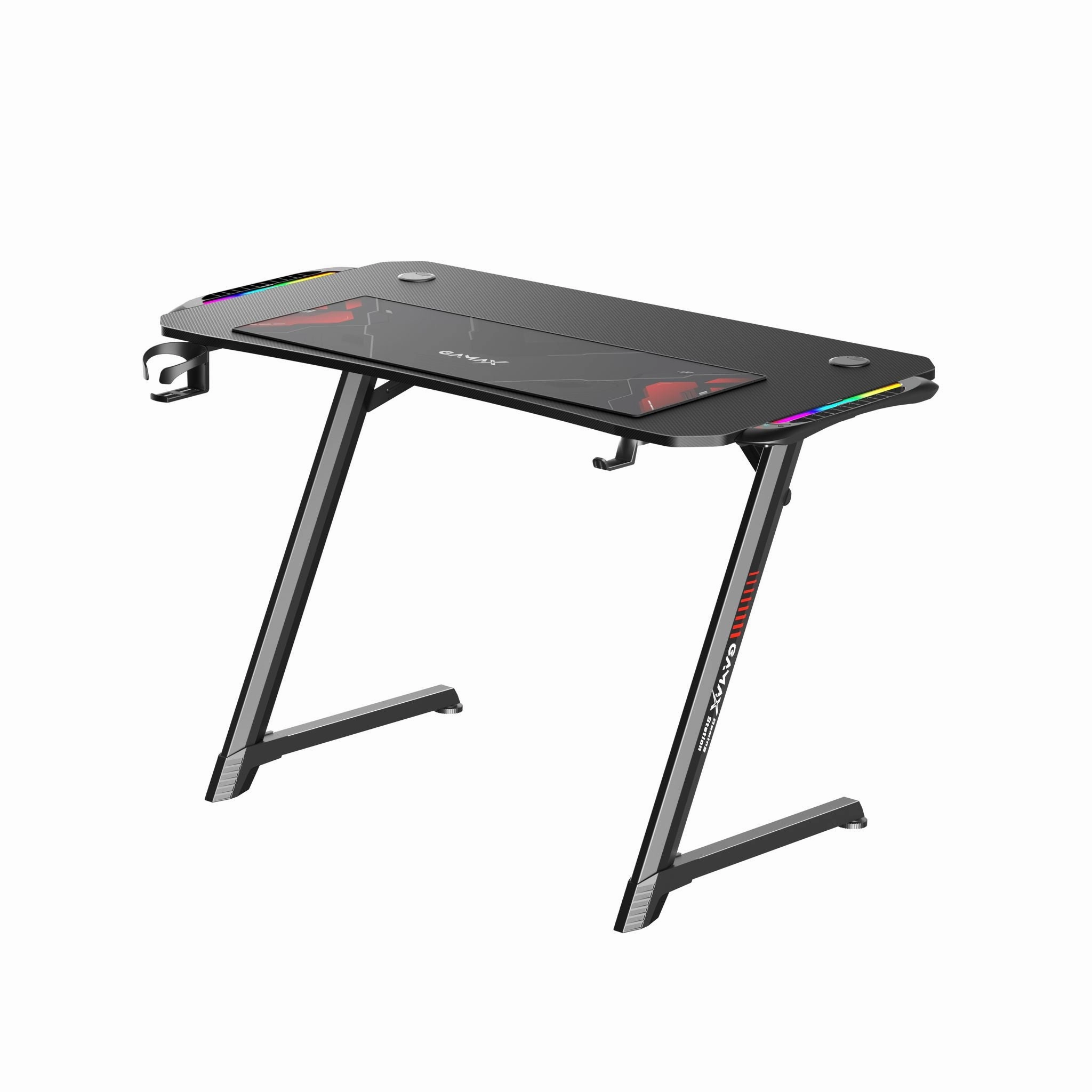Bundle PC Intel Core i5-12400F, RTX 4060, 16GB RAM, with Gamax Gaming Chair Model 1-LT001L Grey, Z5-1160 Carbon Fiber Gaming Table 100*60*75cm & Sades Gaming Combo Battle Ram