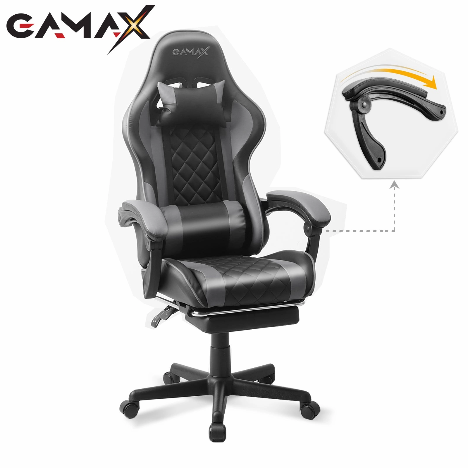Bundle PC Intel Core i5-12400F, RTX 4060, 16GB RAM, with Gamax Gaming Chair Model 1-LT001L Grey, Z5-1160 Carbon Fiber Gaming Table 100*60*75cm & Sades Gaming Combo Battle Ram