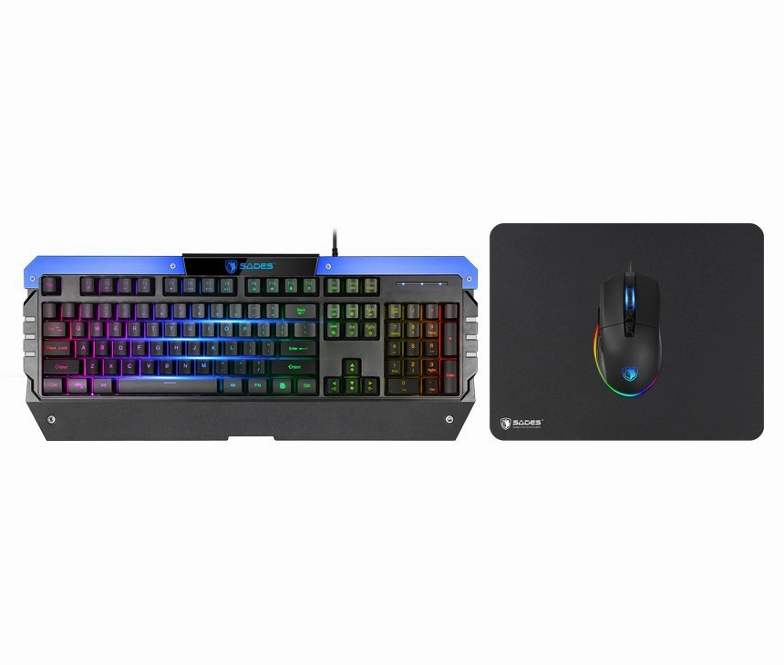 Bundle PC Intel Core i5-12400F, RTX 4060, 16GB RAM, with Gamax Gaming Chair Model 1-LT001L Grey, Z5-1160 Carbon Fiber Gaming Table 100*60*75cm & Sades Gaming Combo Battle Ram